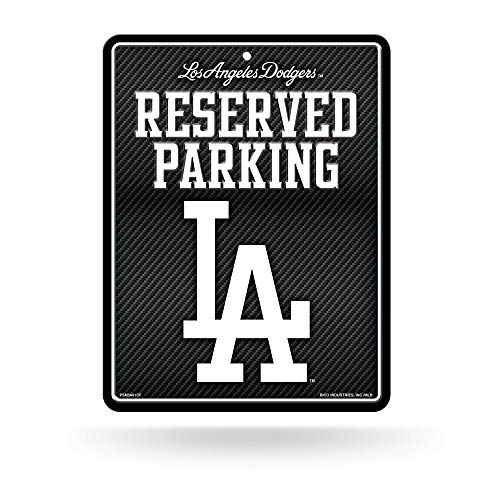 Rico Dodgers - Carbon Fiber Design - Metal Parking Sign PSM5601CF Dodgers - Carbon Fiber Design - Metal Parking Sign, Team Color, 8-1/2 x 11-Inch