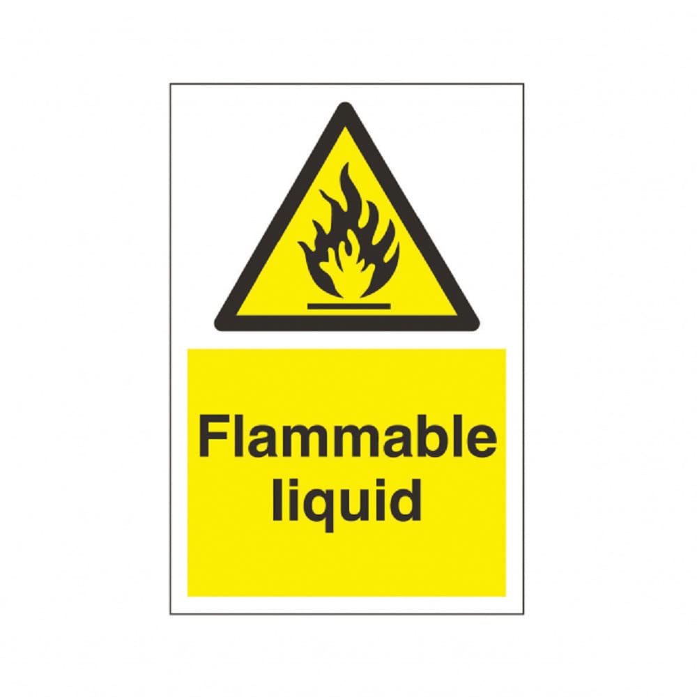 Vsafety Warnschild LPG Schwer Entflammbar – 300x100 Mm, Kunststoff, Schwarz/gelb