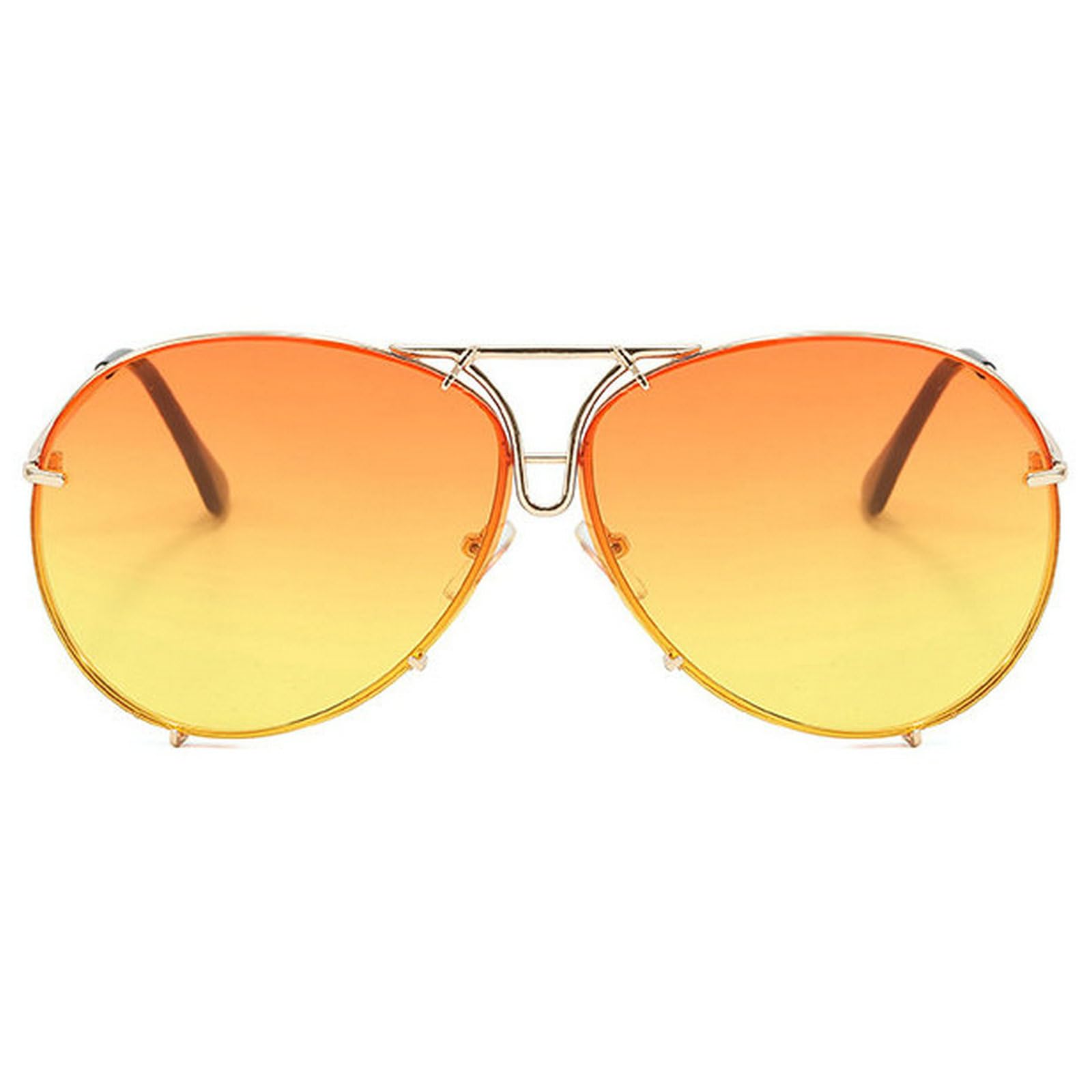 COTIA 2025 Fashion Pilot Sunglasses for Women Men Round Metal Frame Vintage Cool Mirror Shades Sun Glasses