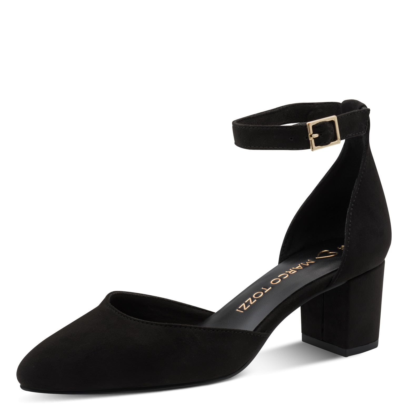 MARCO TOZZI Women Pumps Soft Feel Me Footbed Soft Lining Pointed, Black (Black), 5.5 UK