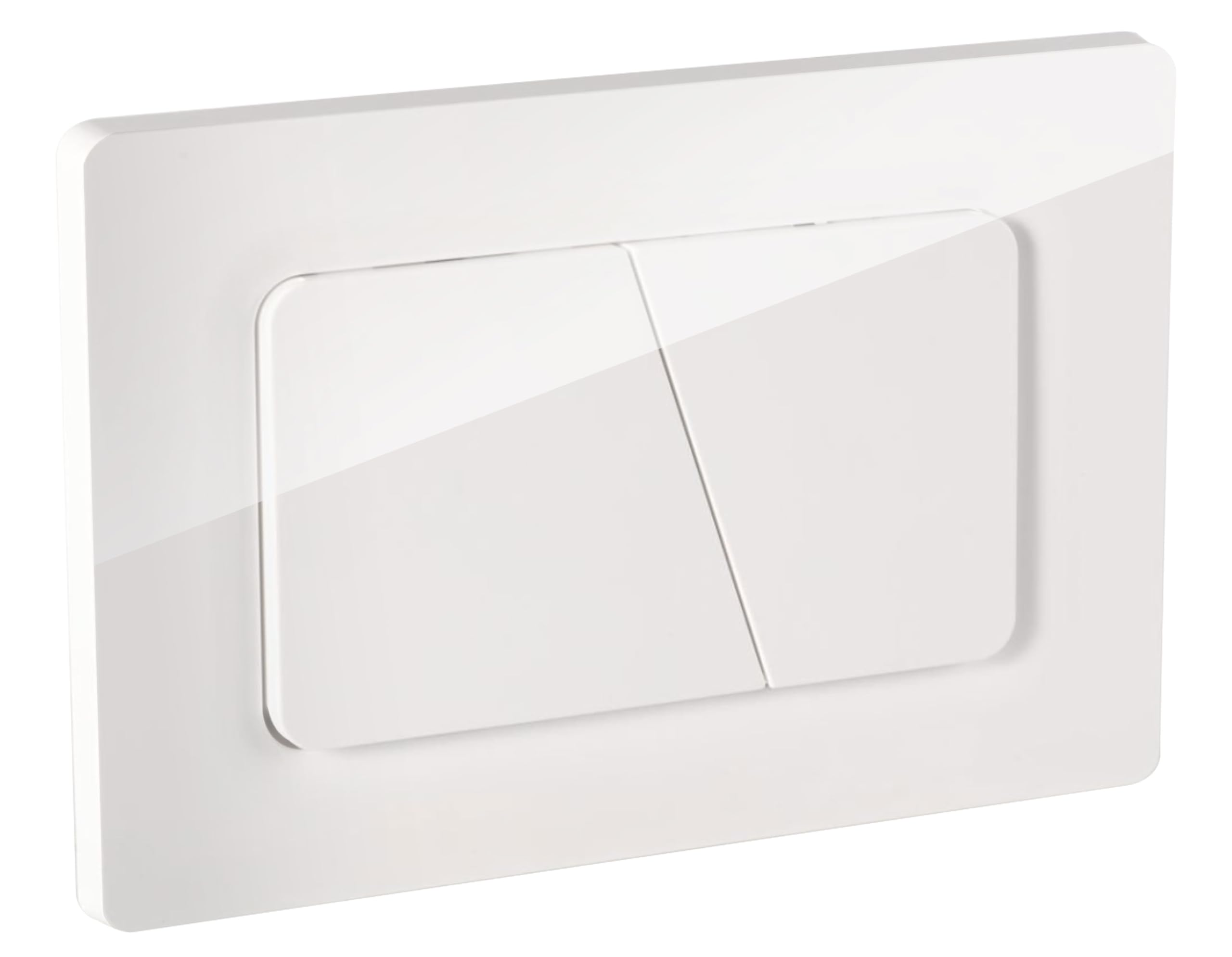 Empyreal Plaque de Commande WC, Compatible avec Geberit Sigma, UP300 et UP320,115770115 double chasse(Blanc glacier)