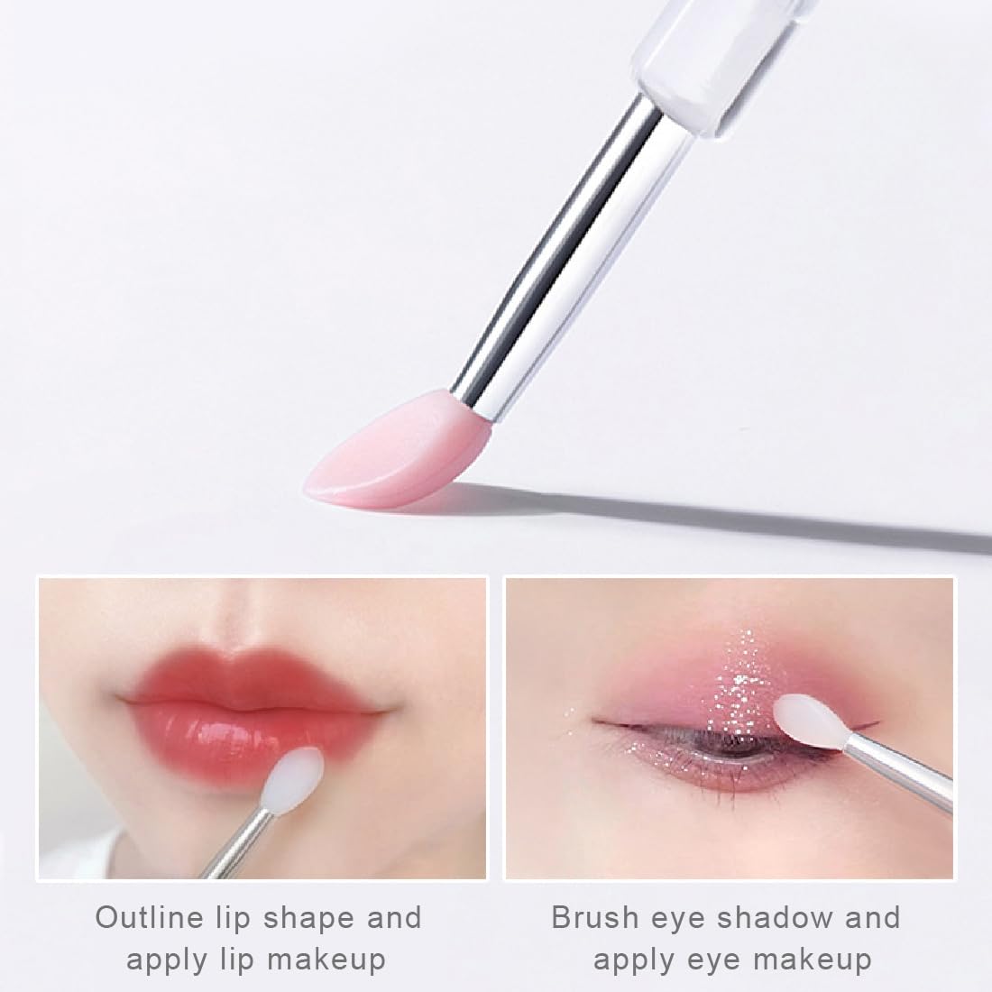 3 Pezzi Pennelli Labbra In Silicone Tappo Rossetto Sopracciglia Pennelli Bellezza Trucco Strumento Professionale Applicatore Per Applicare Mascara Lucidalabbra Ombretto