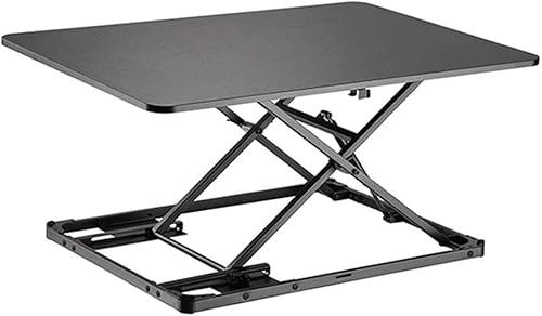 LXXSH - Mesa plegable móvil, mesa elevadora para computadora, mesa de computadora de escritorio, mango ergonómico ajustable, fácil de transportar