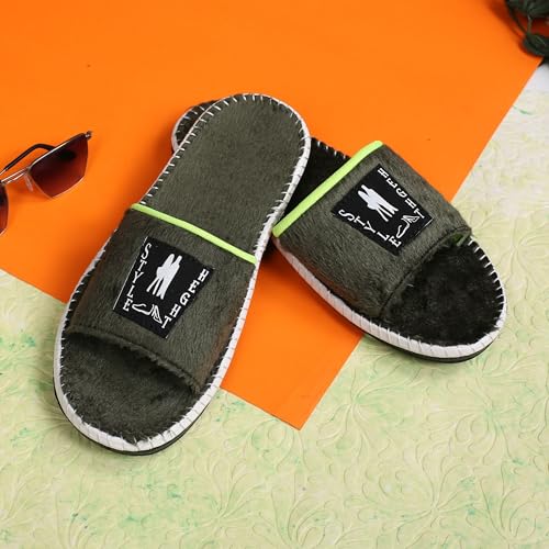 Image of Slides Cushioned & Comfortable Flip Flops for Men | everyday Comfort, Lightweight and Flexible