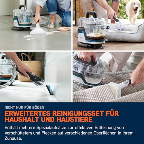 Vax SpotWash Home Duo Pet-Edition Fleckenreiniger Teppich-und Polsterreiniger Gerät mit SpinScrub-Technologie, leistungsstarke Haustier-Reinigung, schnelltrocknend und Tiefenreinigung