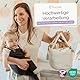 Yunioo Wickeltisch Organizer, windeltasche mit Fächern, Wickelorganizer Geschenke für Baby - Weiß Beige