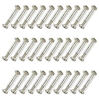 HAOBIN 30 StüCk M4 MöBelverbinder Schrauben Verbindungsschraube MöBel Gewinde Verbindungsschraube MöBelschrauben HüLsenschrauben Verbindungsschrauben Schrankverbinder Ideal Zum Verbinden Von MöBeln