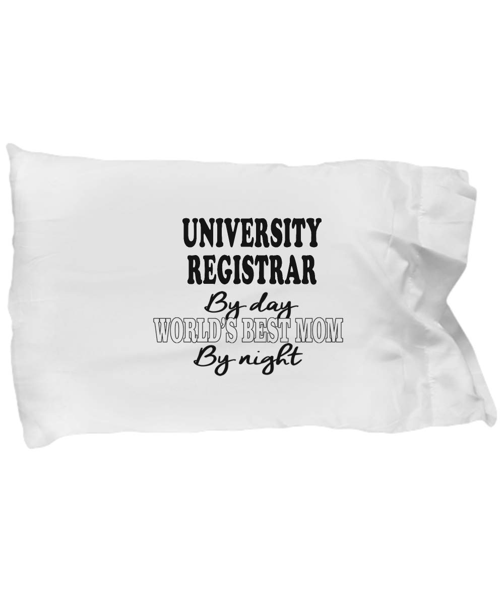 Amorfos University Registrar Gifts - University Registrar Pillowcase - Creative and Soft Pillow Case for Retired Or Graduating University Registrar, Standard Size