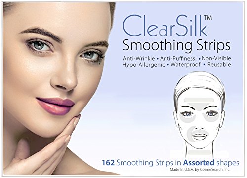CosmeSearch, Inc. ClearSilk Smoothing Strips (Assorted 162 Ct) Facial Wrinkle Repair and Prevention Anti-Wrinkle Patches