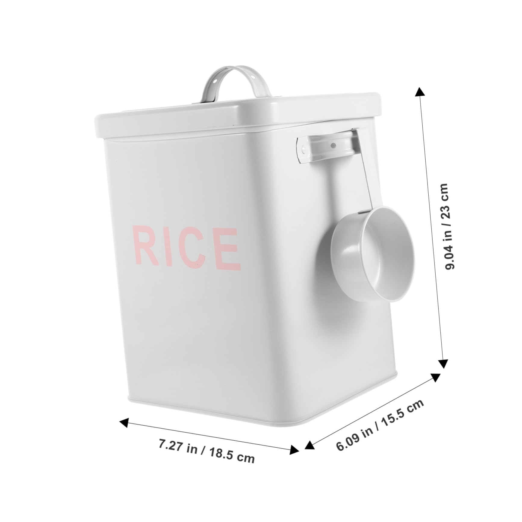 1 Pc Cubo De Arroz Latas Grandes De Hojalata Lata Hermética De Almacenamiento De Alimentos Contenedor De Cereales Avena Hoja De Hierro Cubo De Comida para Gatos