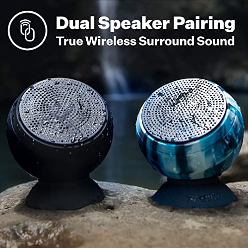 Speaqua – Bluetooth Speaker-Waterproof, Durable W/Built-In Storage (2,000 Songs) - Dual Wireless Speaker Pairing – Portable Bluetooth Speaker - Barnacle Pro Outdoor Speaker - Pelagic Blue #TOP6