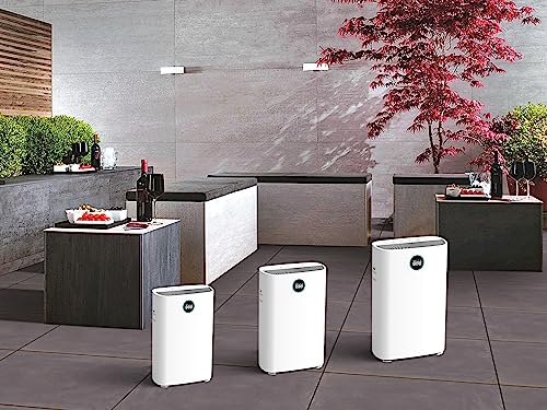 Marreal AP3001B HEPA Luftreiniger bis 60m², ultraleise, mit Feinstaubsensor, Partikelanzeige, Nachtmodus und 6 Stufen Reinigung, Weiß-6