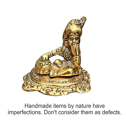 Image of Wonder Care Lord Krishna Statue Krishna Metal Idol Figurine-Hindu God of Love and Divine Joy Idol for Indian Religious Festival- Home Decor Item