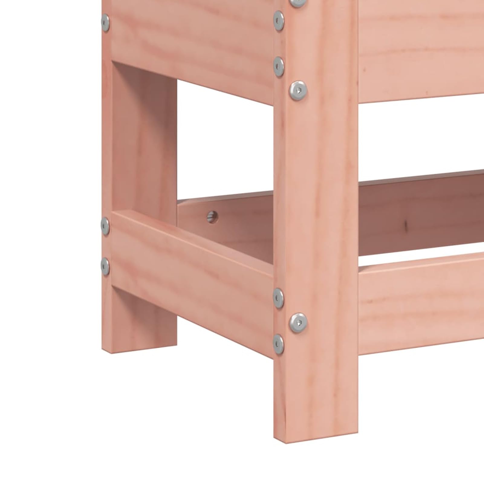 Homgoday Repose-pieds de jardin 62 x 30 x 32 cm en bois massif Douglas, repose-pieds ottoman, tabouret de siège, mobilier de terrasse, repose-pieds balcon, piscine, salon