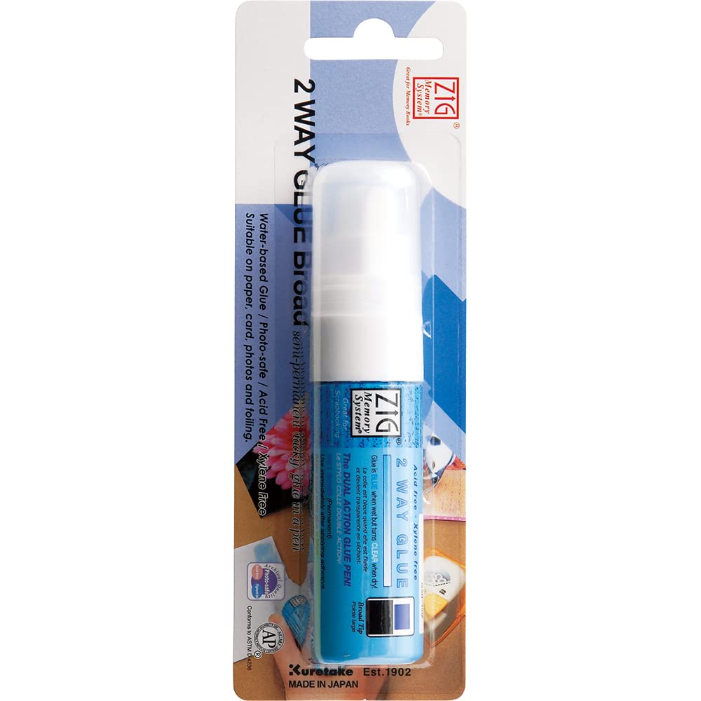 ZIG MEMORY SYSTEM 2 WAY GLUE Blister Pack Squeeze & Roll 1 Pen TIP SIZE-15MM [MSB-30M] Best for Kids Artists Crafters Perfect for Scrapbooking Craft Card Making Foil Calligraphy.AP-Certified JAPAN-image-13