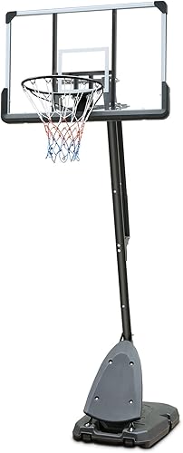 Sports God - Sistema de aro de baloncesto portátil, tablero ajustable y ruedas para niñosadultos, interior y exterior