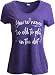 Never Too Old to Play in Dirt | Funny Gardener Gardening Vneck T-Shirt for Women-(Vneck,M) Heather Purple