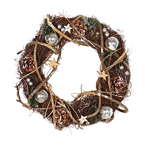 Couronne de Noël en rotin naturel, le cadeau artisanal idéal pour la maison