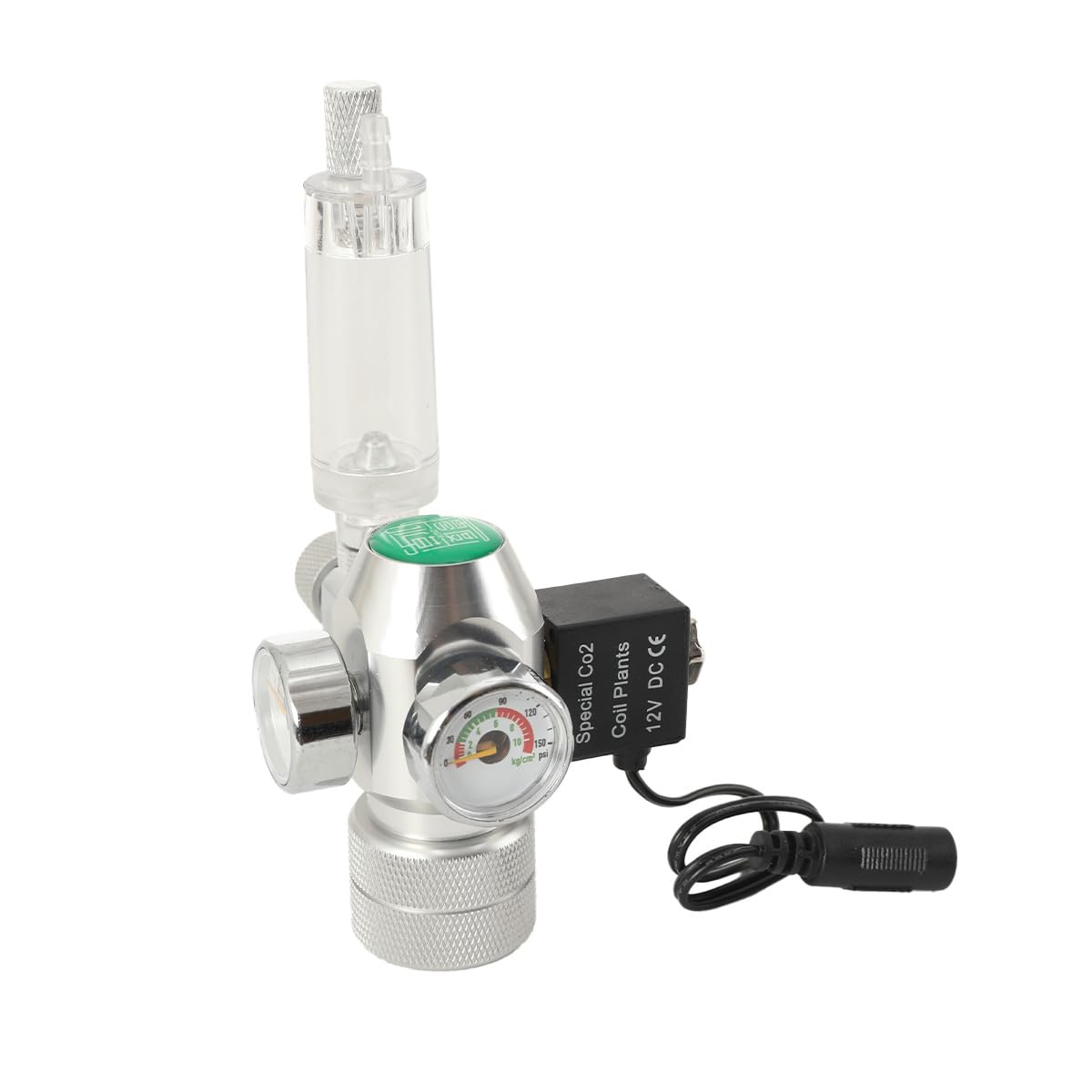 LALABU DC12V Druckminderer Bier Druckregler CO2, Druckregler CO2-Regler, CO2 Druckminderer mit Magnetventil für Bier Maschine, Bierbrauen, Bierzapfanlage,0-3000PSI