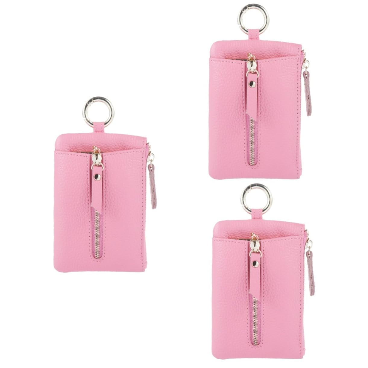 3piezas Monedero De Multifuncional Práctico y Portátil para Cambios Llaves y Tarjetas