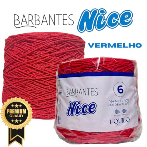 Barbante Premium Colorido Para Crochê Fio 6-1kg(CRU)