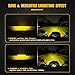 Future Eyes Motorcycle Fog Lights 120W LED Amber Auxiliary Driving Lights with DRL & Strobe, IP67 Waterproof Motorcycle Light for Night Riding, Off-Road, Dirt Bike, ATV, UTV, Golf Cart