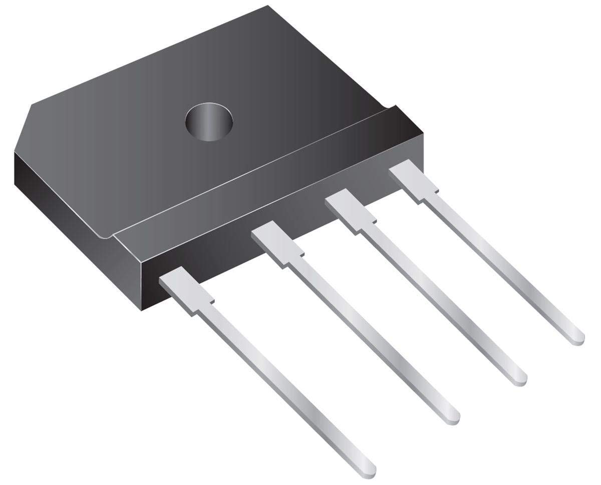 VishayGENERAL SEMICONDUCTOR LVB2560-M3/45 BRIDGE RECTIFIER, 1PH, 25A, 600V, GSIB-5S (1 piece)