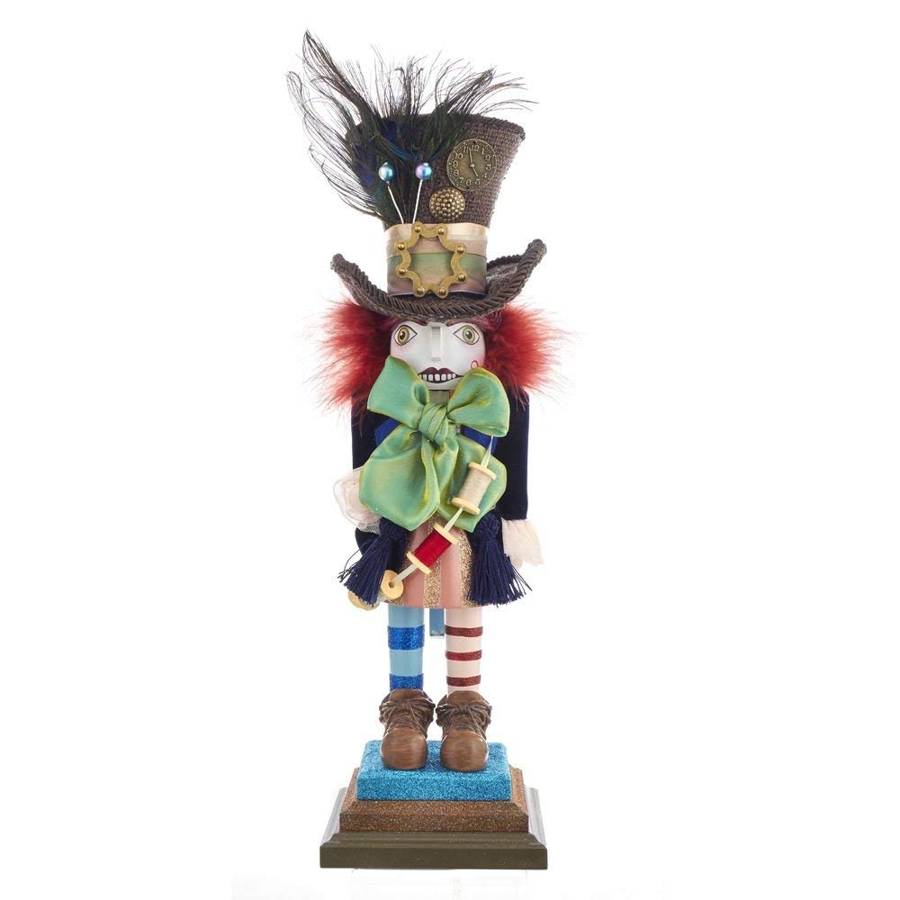 Inc. HA0381 Kurt Adler 18" Hollywood Mad Hatter Nutcracker, Multicolor, Standard