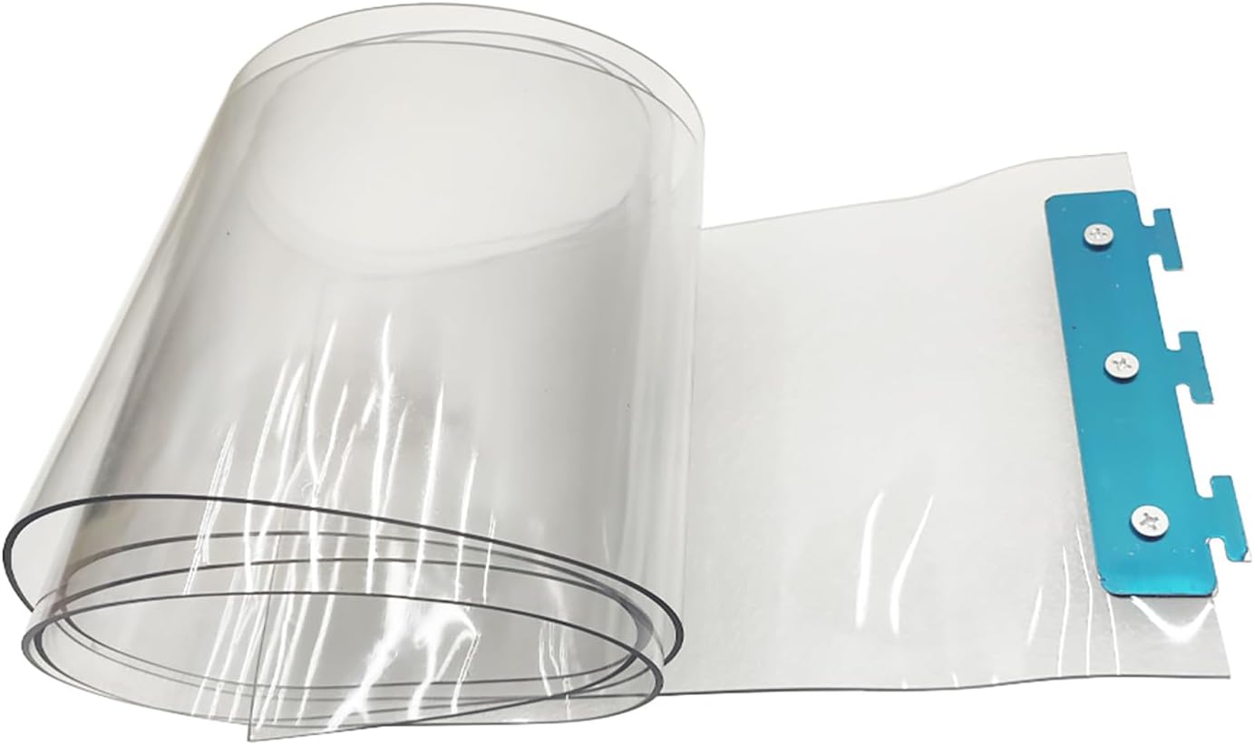 PVC Strip Door Curtain Kit Commercial Walk in Cooler Door Curtain for 42" Width X 84" Length Door Opening