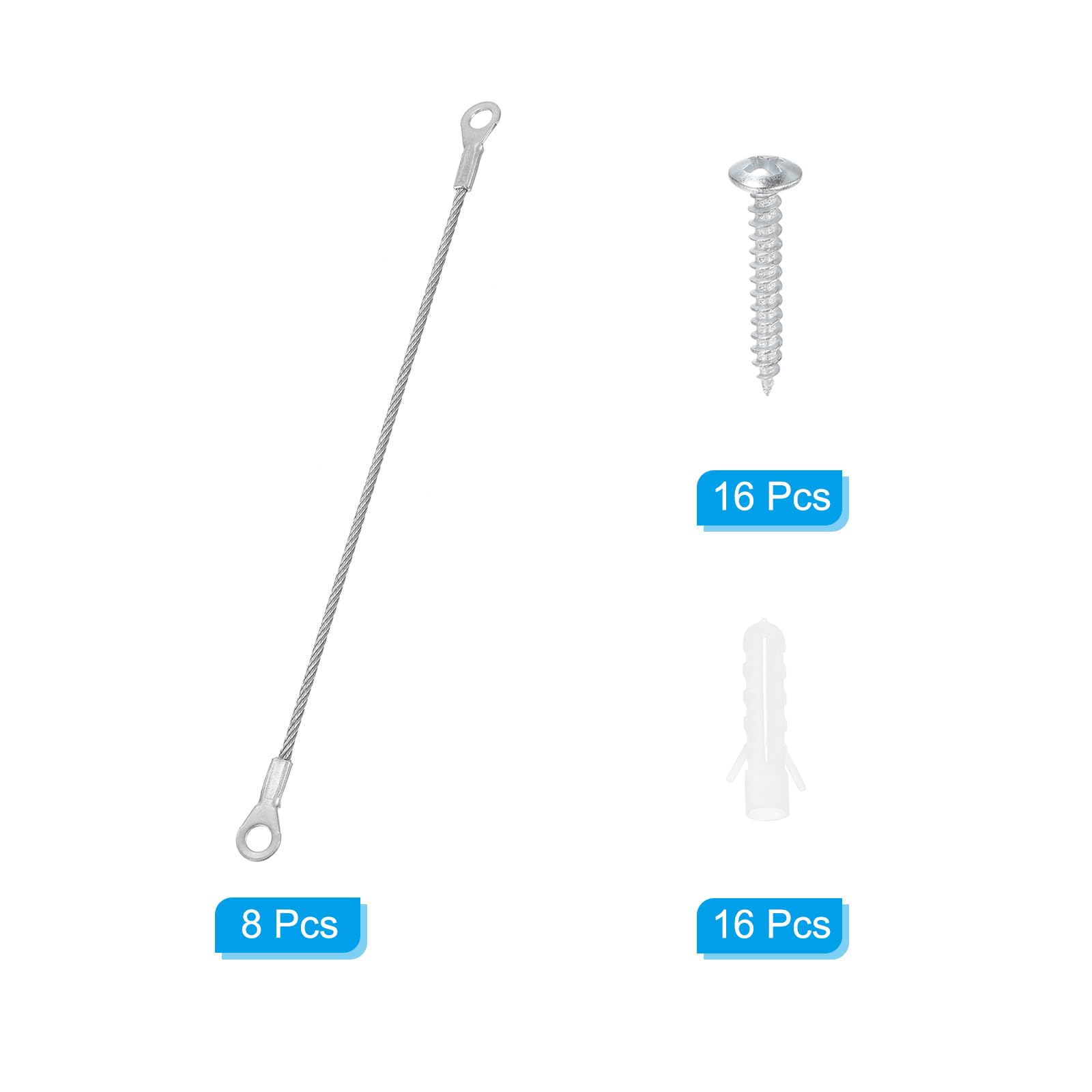 PATIKIL Cabinet Door Restraint Kit 2mm x 20cm - Image 3