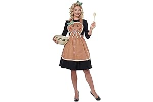 Women's Gingerbread Apron: The Sweetest Costume for Festive Occasions
