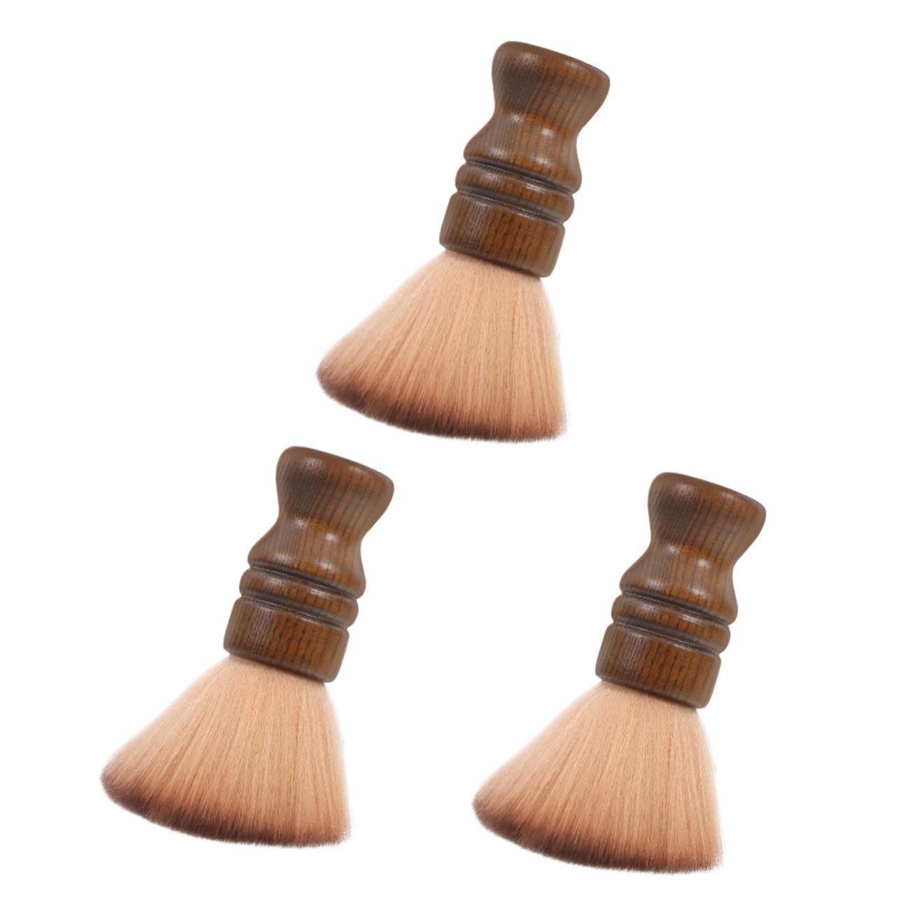 FRCOLOR 3St Bürste mit Holzgriff hairbrush haarbürsten barber brush hair remover bürste barber bürste Haarschneide-Reinigungsbürste Gesicht Friseurwerkzeug Bartreinigungsbürste Hölzern
