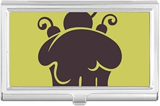 Cherry Ice Cream Melting Outline Business Card Holder Case Pocket Box Wallet