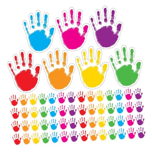 DIKACA 100 Piezas De Tarjetas De Palma Para Cortar Papel Decoraciones Para Tablones De Anuncios Fotos Pizarrones Para Aulas Recortes Con Forma De Mano Decoración De Pizarrones Para