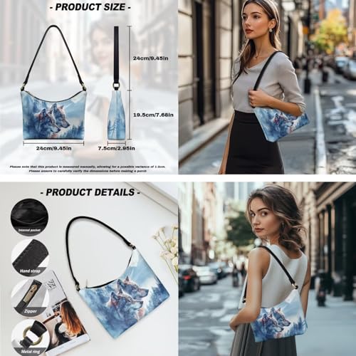 Leather Purse and Wallet Set Womens Shoulder Handbags with Matching Wallet Small Hobo Tote Bag Purse Clutch4