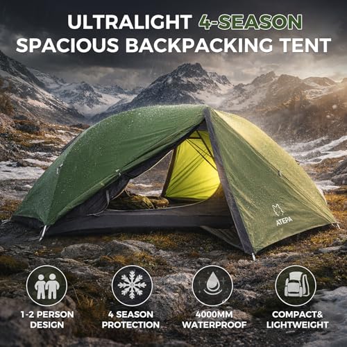 ATEPA 1-2 Person 4000MM+ Waterproof Tent