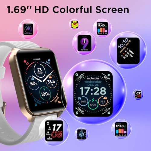 Motorola Moto Watch 70 - Health and Fitness Bluetooth Smartwatch for Every Day Wear, Advanced Health Features, Up to 10 Days Battery Life - Compatible with Android and iOS - Rose Gold - image 6