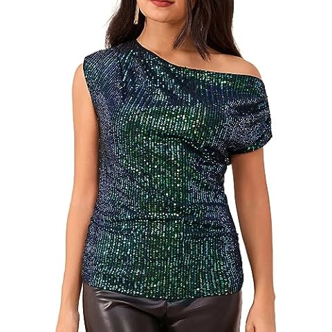 GRACE KARIN Sequin Party T-Shirt for Women Cover