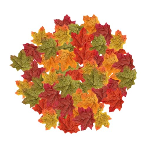 DIKACA 500 Piezas Decoración De La Hoja Maple Wisteria Vínculos Al Aire Libre Garland Suculentas De Plantas Colgantes Artificiales Decoraciones Fallas Fales Plantas Suculentas