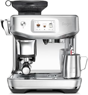 Sage - The Barista Touch Impress - Coffee machine with automatic milk foaming, built-in grinder & Cold Brew function - Intelligent dosing, assisted tamping - Brushed stainless steel