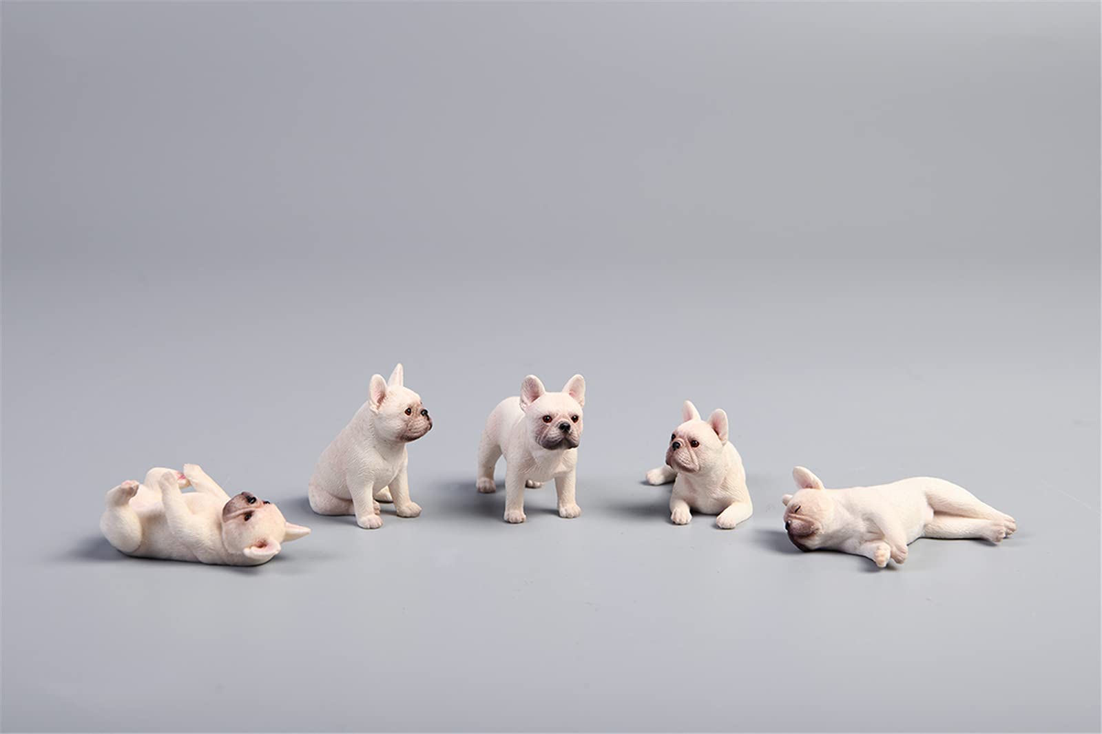 Amazon.co.jp: 1/12 サイズ ミニ フレンチ·ブルドッグ 犬 動物 5個