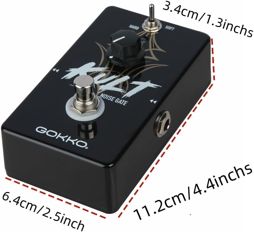 GOKKO GK-28 KULT Noise Gate Pedal - High - Performance Noise Reduction for Guitarists with Dual - Control Adjustment