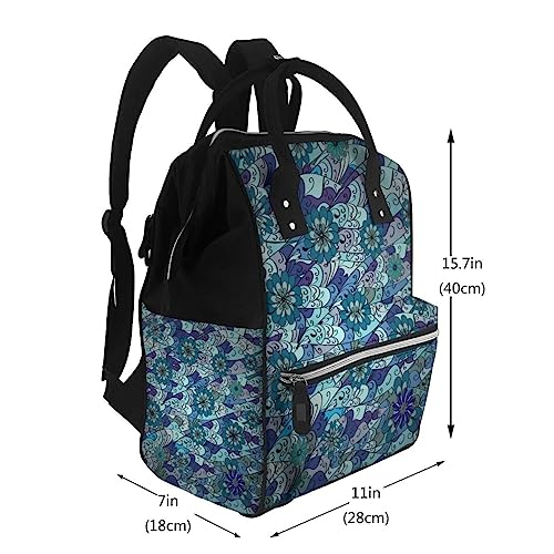 Sac à dos à couches fleuri pour simplifier vos sorties avec bébé au parc