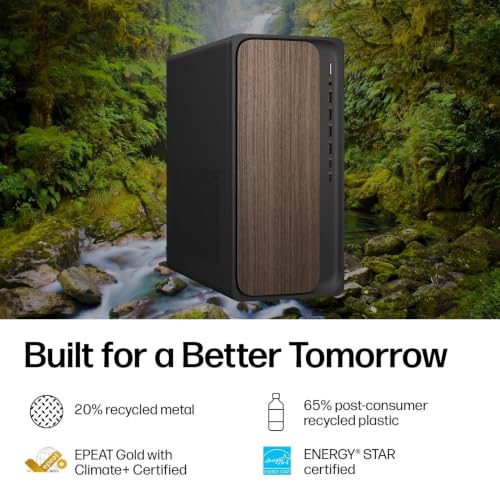 Image of HP OmniDesk Desktop Computer | Intel Core Ultra 7 265 | 16GB DDR5 RAM | 1TB PCIe SSD | Wi-Fi 6 | USB-C & HDMI | Wireless Keyboard & Mouse | Windows 11 | for Business & Office Productivity