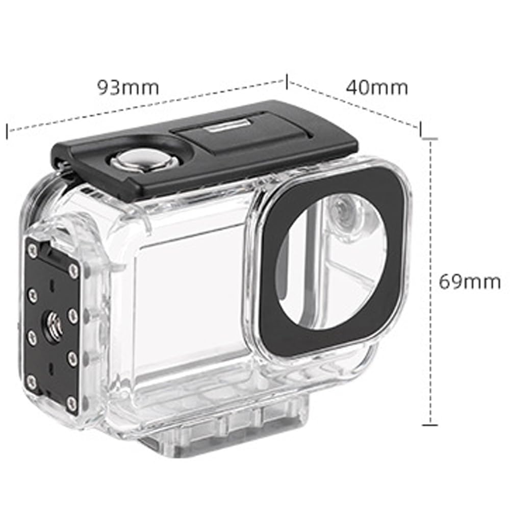 Custodia impermeabile per DJI Osmo Action 5 Pro, 60M Magnetica Custodia subacquea, Custodia immersione Accessori per DJI Osmo Action 5 Pro/DJI Osmo Action 4/DJI Osmo Action 3 (3in1 Dive Case)