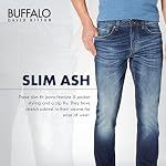 Buffalo David Bitton Men's Slim Ash Jeans, Contrast Whiskered, 42W x 34L