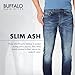 Buffalo David Bitton Men's Slim Ash Jeans, Charcoal, 38W x 32L