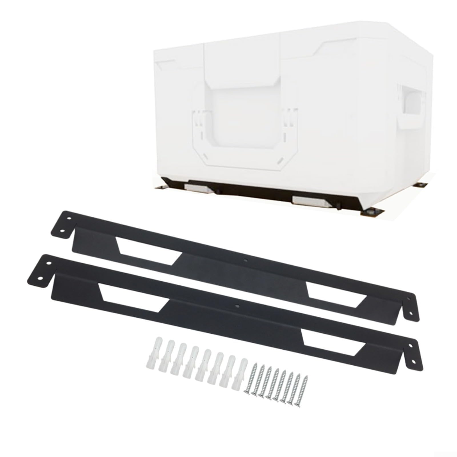 Soportes de montaje resistentes para Toughbuilt para Stacktech, kit de fijación de pared seguro para cajas de herramientas, organización de almacenamiento de taller (4 piezas)