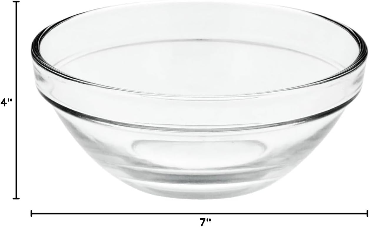 Greenbrier 3½" Glass Prep Bowls, 4-ct. Set