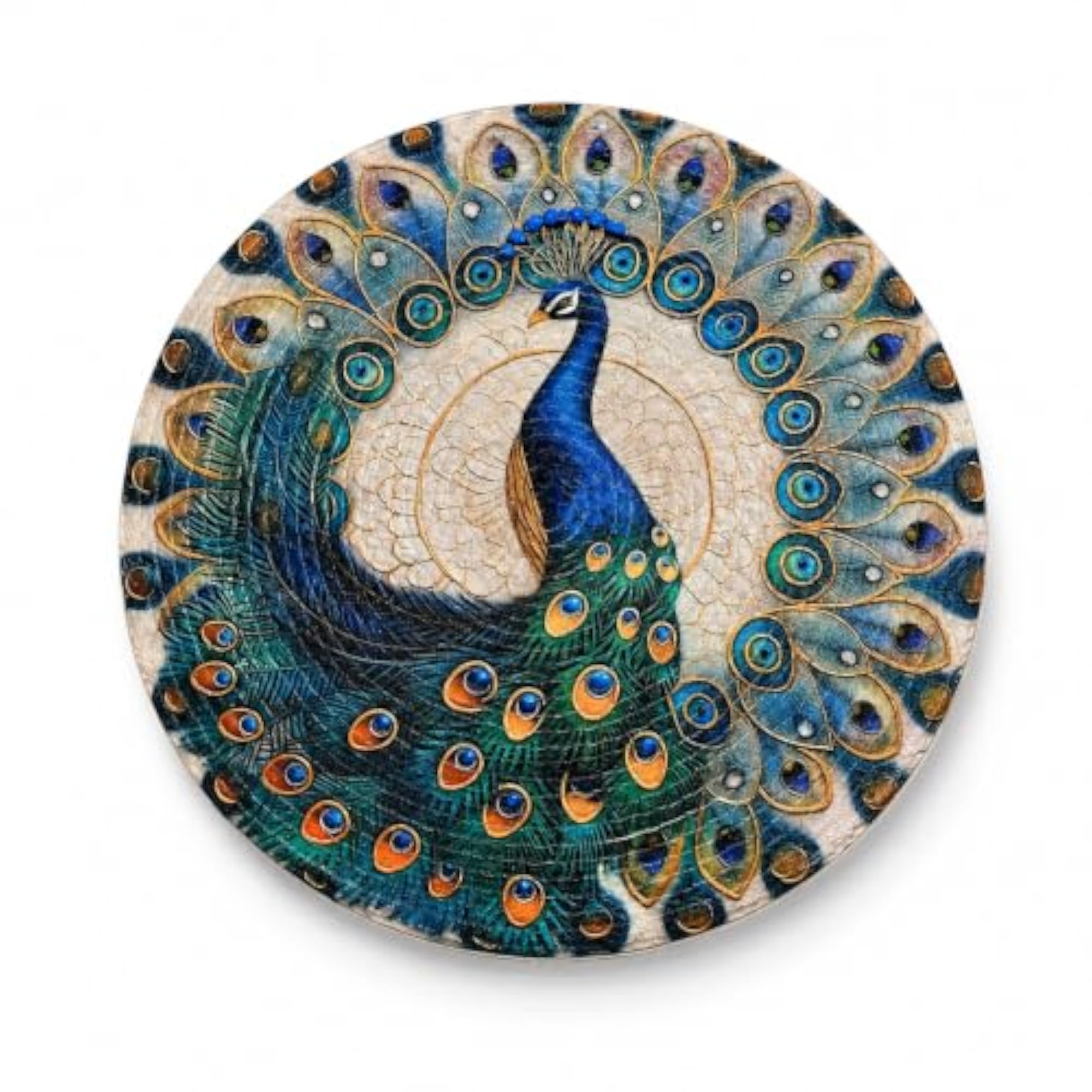 Round Cotton Dining Table Mat, 38 cm